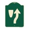 Signmission Keep Right Graphic Only Heavy-Gauge Aluminum Architectural Sign, 24" x 18", G-1824-23892 A-DES-G-1824-23892 - alternate 1